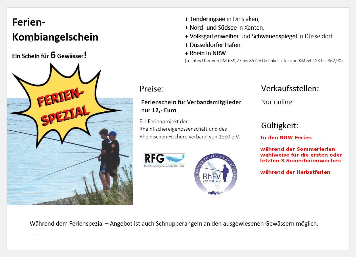 Ferien Spezial Kombischein Verbandsgewässer